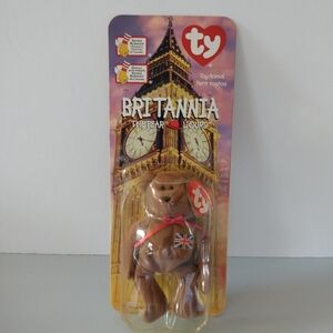 Ty Britannia the Bear - Brown Plush Toy